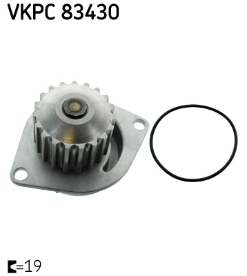 SKF VKPC 83430 vízszivattyú CITROËN PEUGEOT