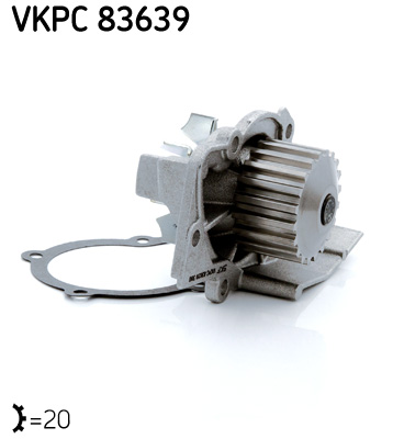 SKF VKPC 83639 vízszivattyú CITROËN FIAT LANCIA PEUGEOT SUZUKI TOYOTA