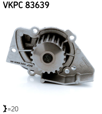 SKF VKPC 83639 vízszivattyú CITROËN FIAT LANCIA PEUGEOT SUZUKI TOYOTA