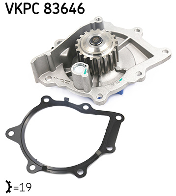 SKF VKPC 83646 vízszivattyú CITROËN DS FIAT FORD FORD USA JAGUAR LANCIA LAND ROVER MITSUBISHI OPEL PEUGEOT TOYOTA VAUXHALL