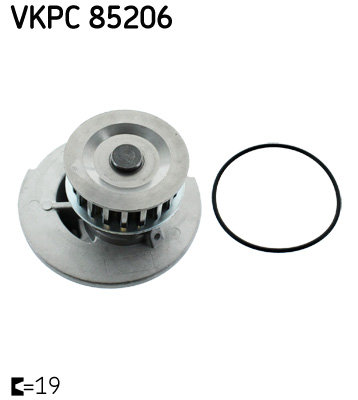 SKF VKPC 85206 vízszivattyú BEDFORD DAEWOO HOLDEN OPEL VAUXHALL