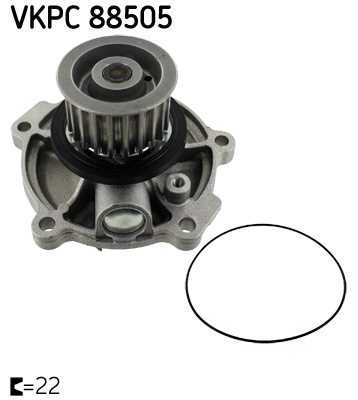 SKF VKPC 88505 vízszivattyú CHRYSLER LTI
