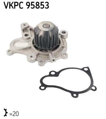 SKF VKPC 95853 vízszivattyú HYUNDAI KIA