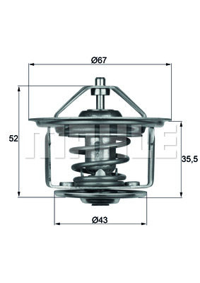 BEHR TX 17 80D Thermostat,...