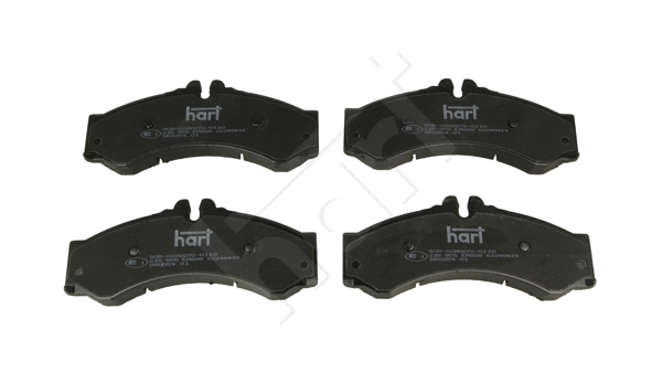 HART 215 955 Sada brzdových platničiek kotúčovej brzdy