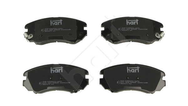 HART 221 663 Sada brzdových platničiek kotúčovej brzdy