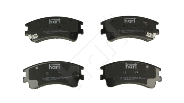 HART 224 178 Sada brzdových platničiek kotúčovej brzdy