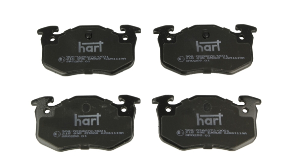 HART 215 895 Sada brzdových platničiek kotúčovej brzdy
