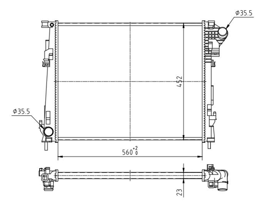 HART 620 238 Radiator,...