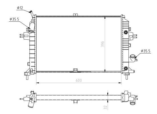 HART 637 148 Radiator,...