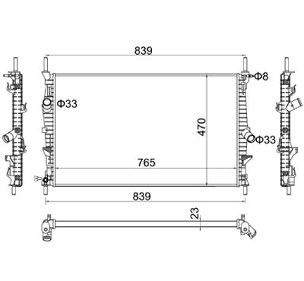 HART 620 209 Radiator,...