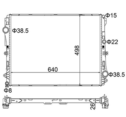 HART 623 441 Radiator,...