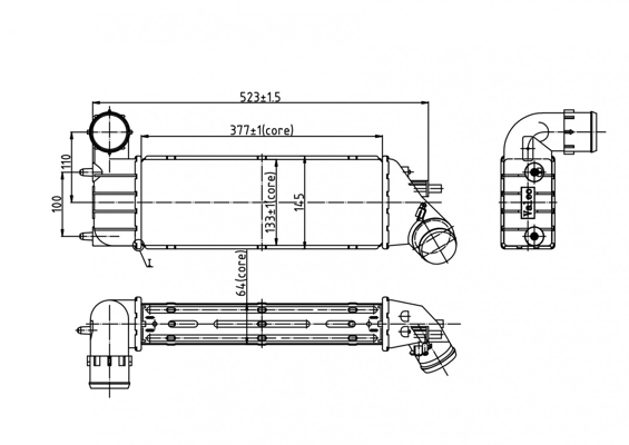 HART 605 664 chladič turba