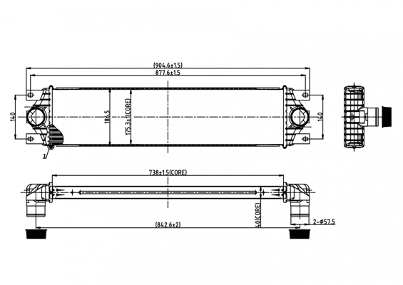 HART 606 480 chladič turba