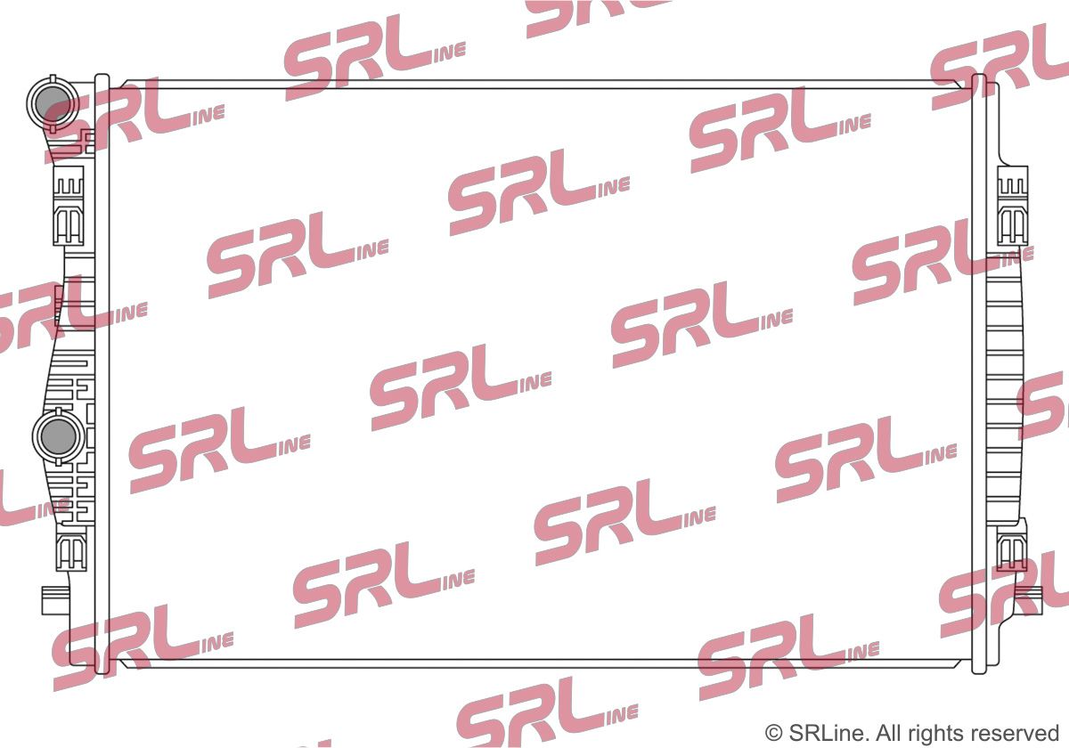 SRLine 13C108-2 Radiator, engine cooling