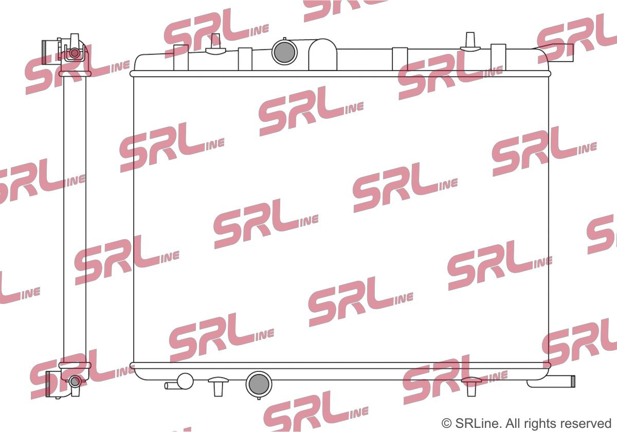 SRLine 232808-3 Radiator, engine cooling