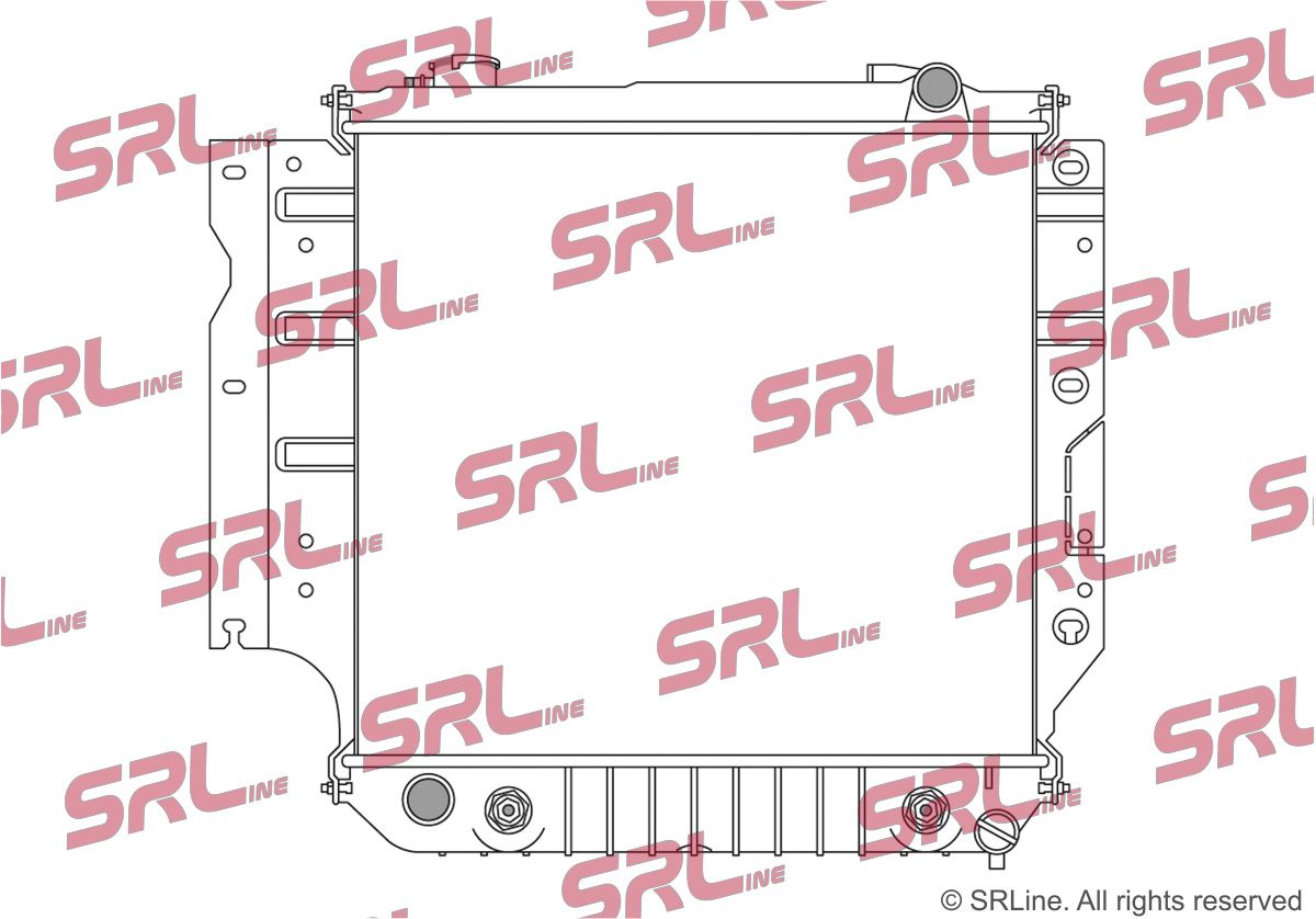 SRLine 240708-1 Radiator, engine cooling