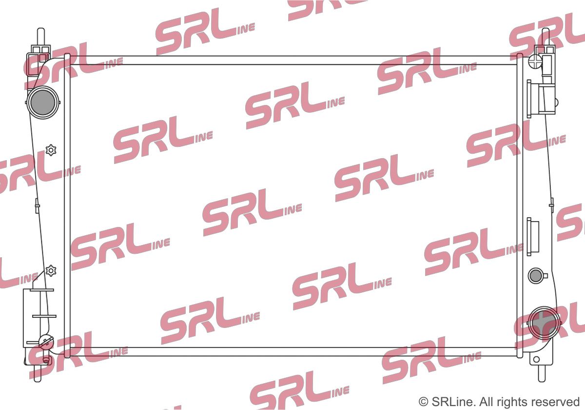 SRLine 302408-4 Radiator, engine cooling