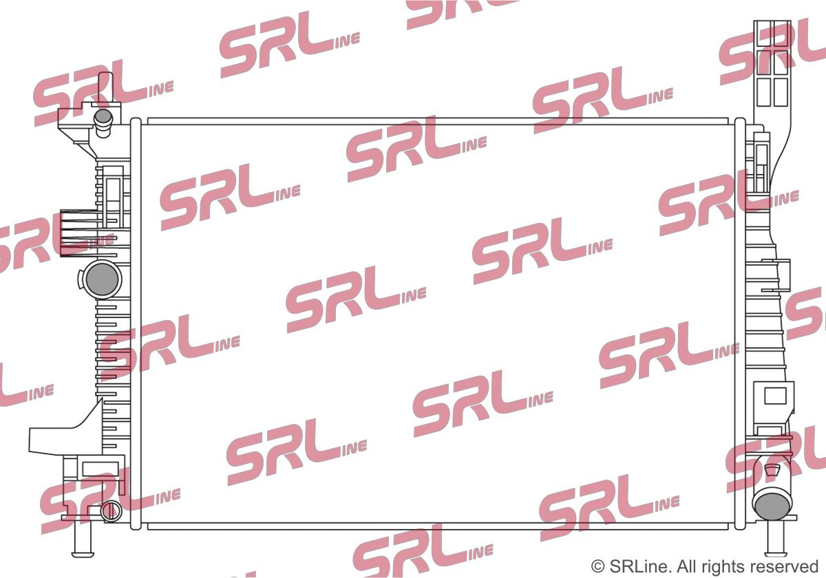 SRLine 32C108-2 Radiator, engine cooling