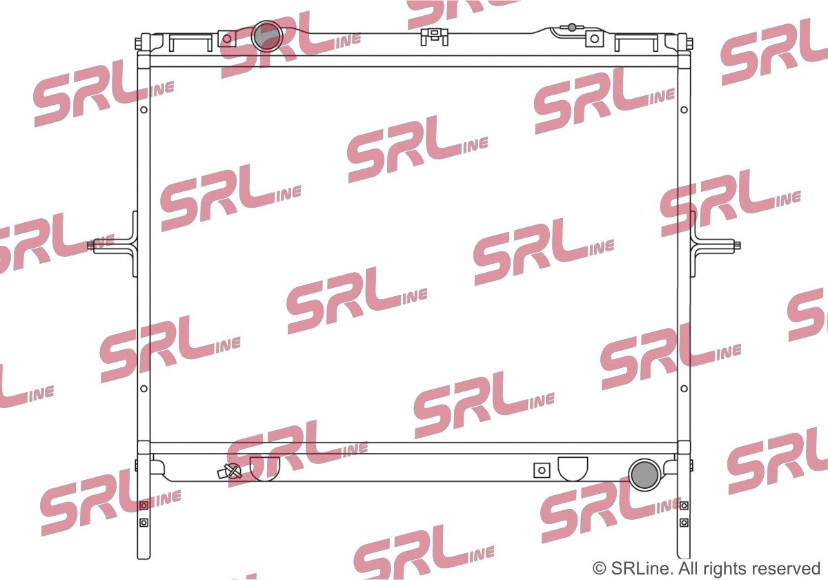 SRLine 417008-6 Radiator, engine cooling