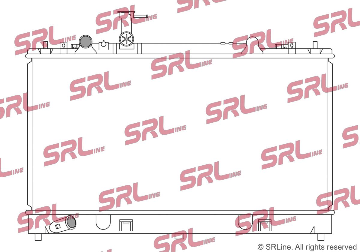 SRLine 451908-3 Radiator, engine cooling
