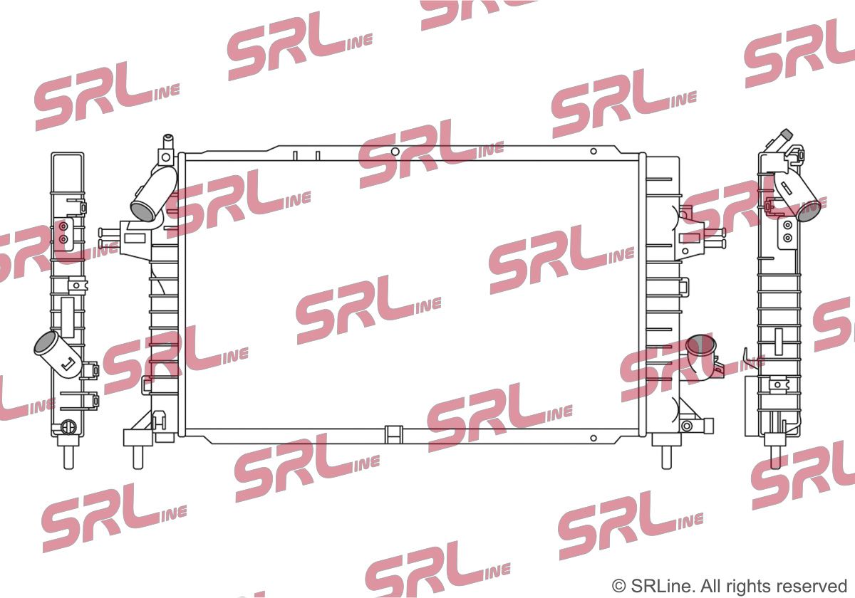 SRLine 550908-6 Radiator, engine cooling
