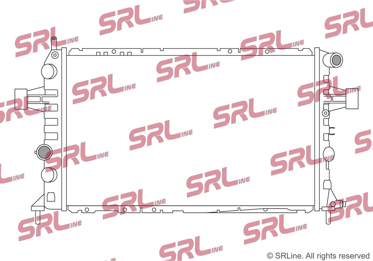 SRLine 556008-2 Radiator, engine cooling