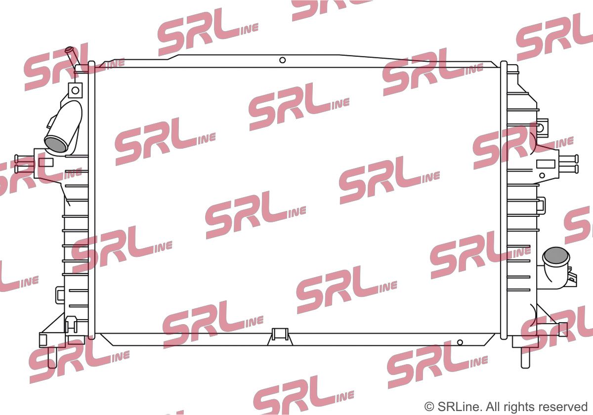 SRLine 556108-2 Radiator, engine cooling