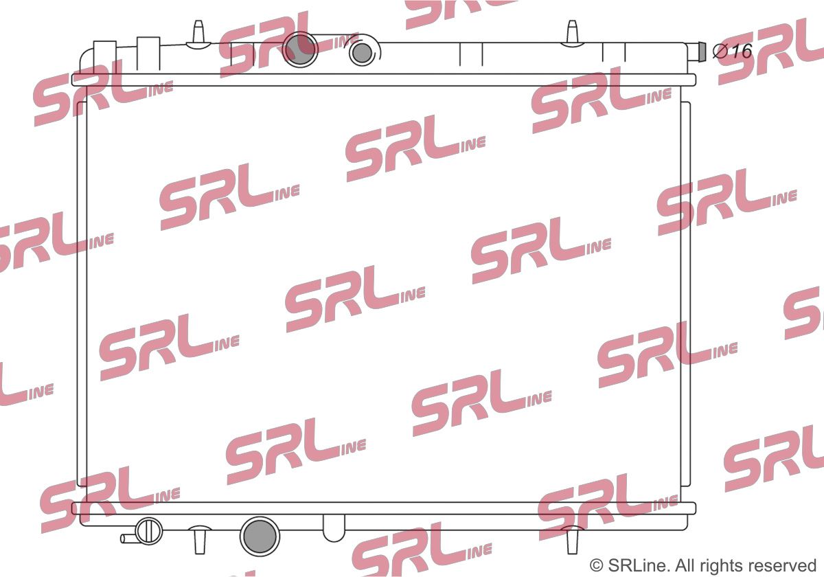 SRLine 572308-8 Radiator, engine cooling