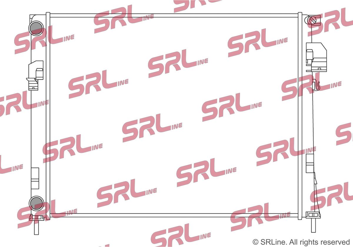 SRLine 602608-1 Radiator, engine cooling