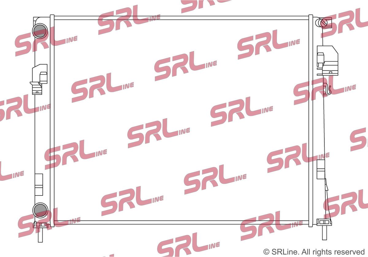 SRLine 602608-2 Radiator, engine cooling