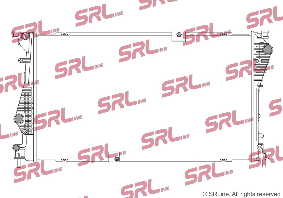 SRLine 602708-3 Radiator, engine cooling
