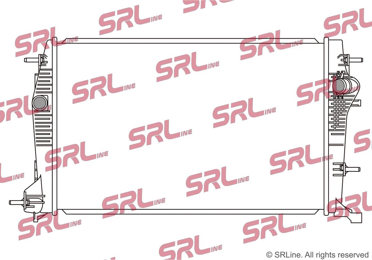 SRLine 607308-1 Radiator, engine cooling