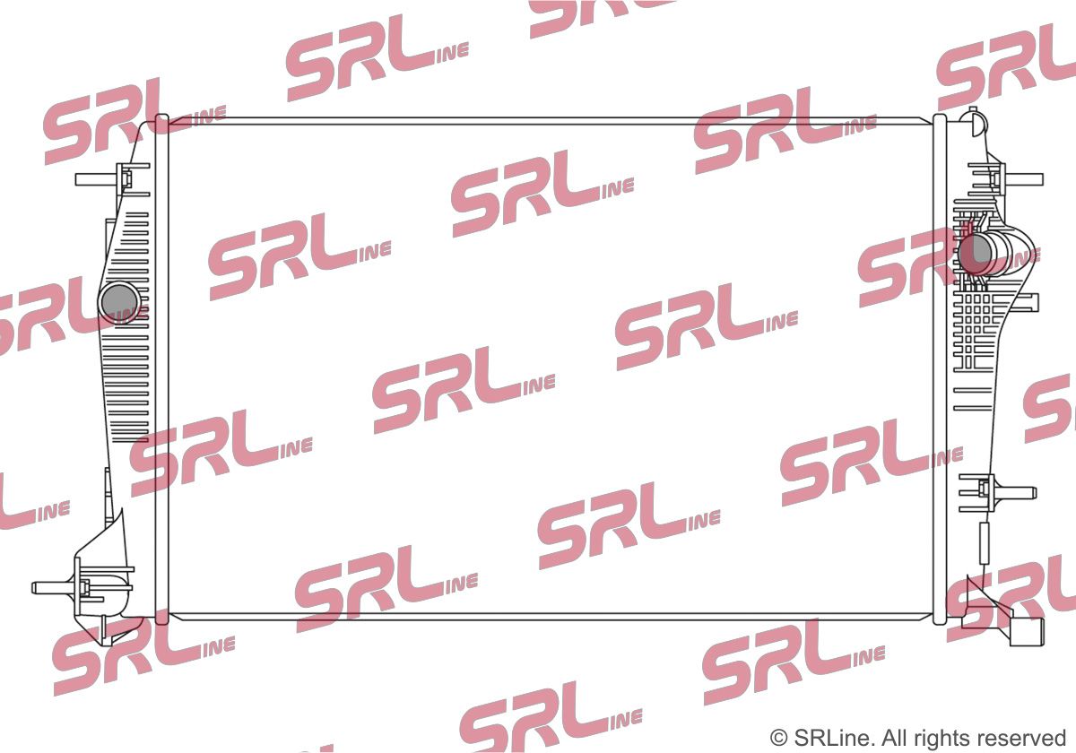 SRLine 607308-2 Radiator, engine cooling