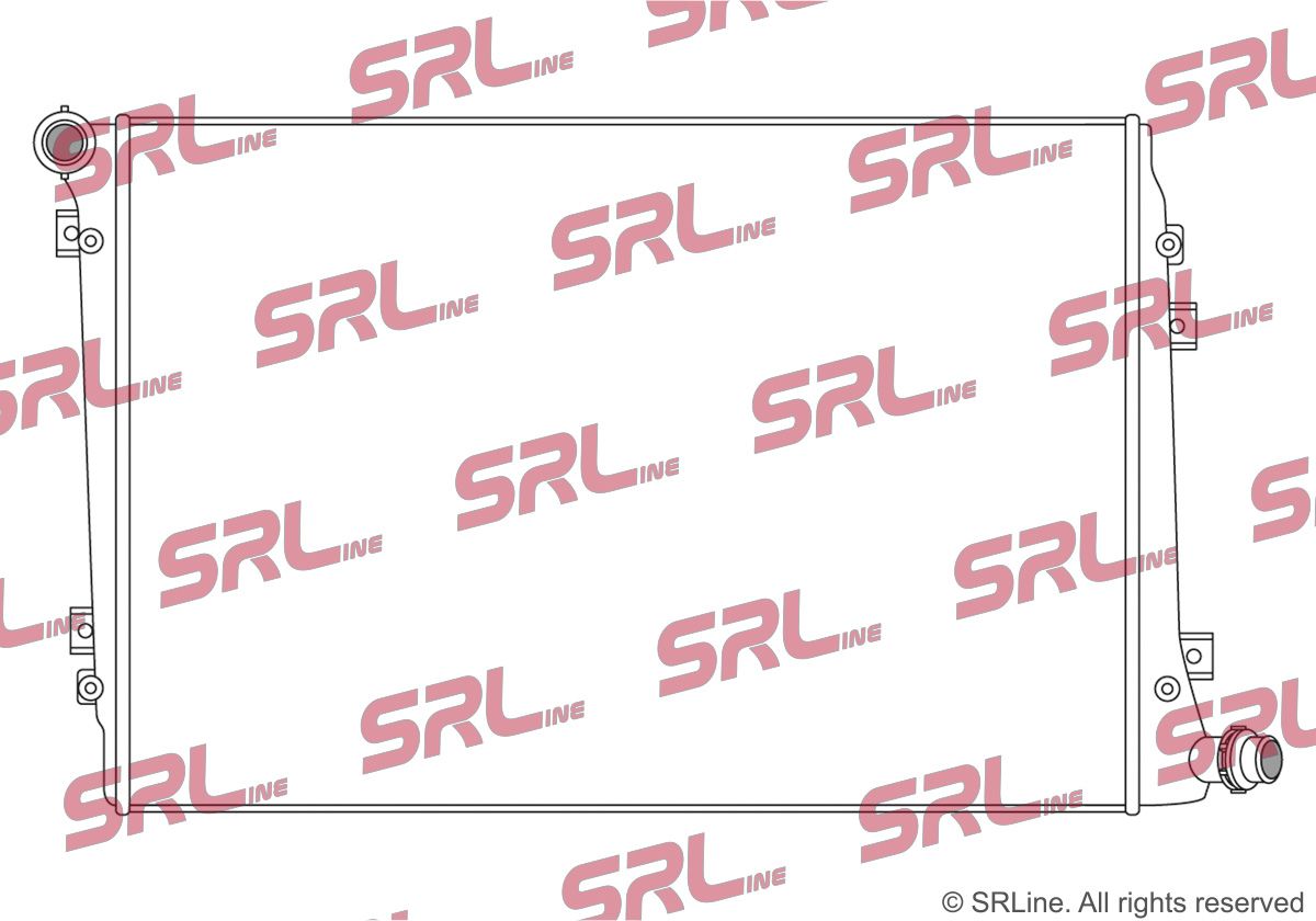 SRLine 955508-2 Radiator, engine cooling