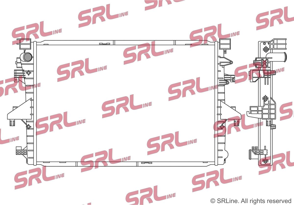 SRLine 956908-1 Radiator, engine cooling