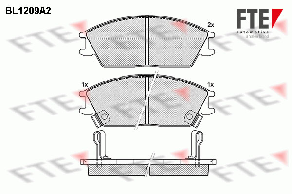 FTE 9010062 set placute...