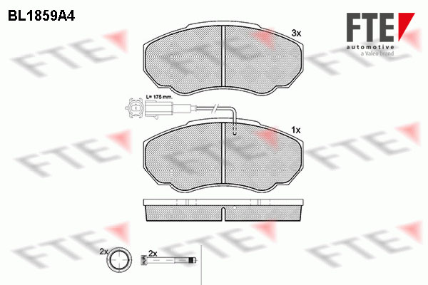 FTE 9010437 set placute...