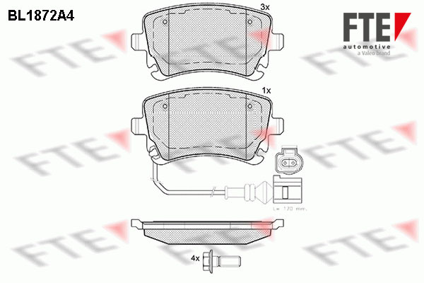 FTE 9010453 set placute...