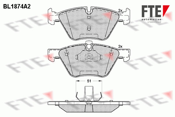 FTE 9010457 set placute...