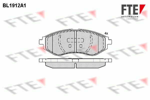 FTE 9010502 set placute...