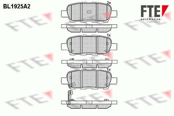 FTE 9010511 set placute...