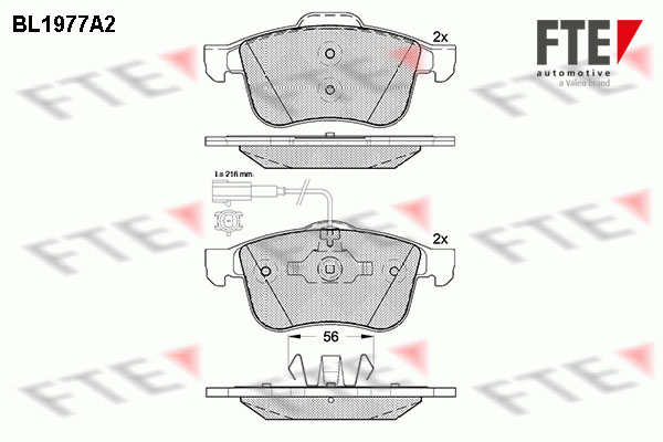 FTE 9010567 set placute...