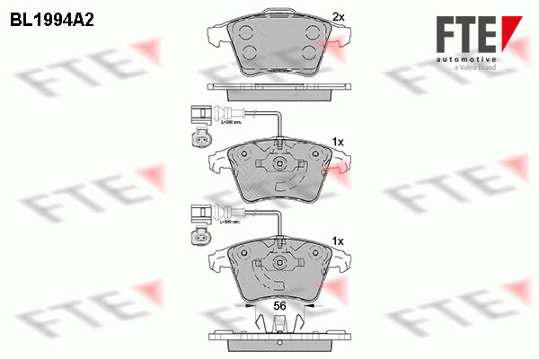 FTE 9010582 set placute...