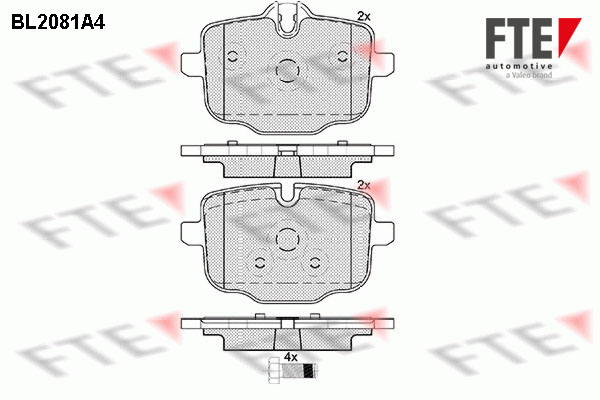 FTE 9010665 set placute...