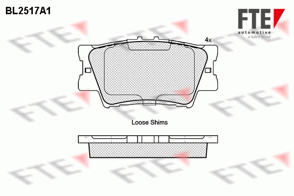 FTE 9010775 set placute...