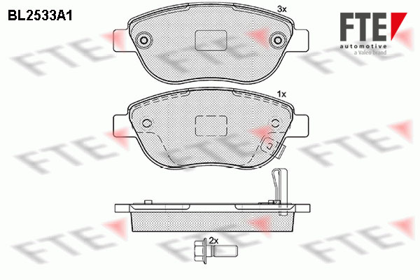 FTE 9010785 set placute...