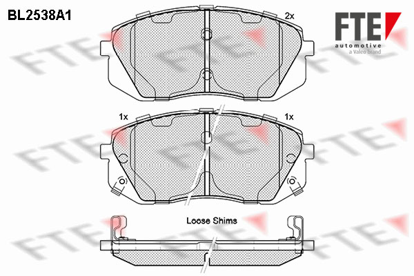 FTE 9010790 set placute...