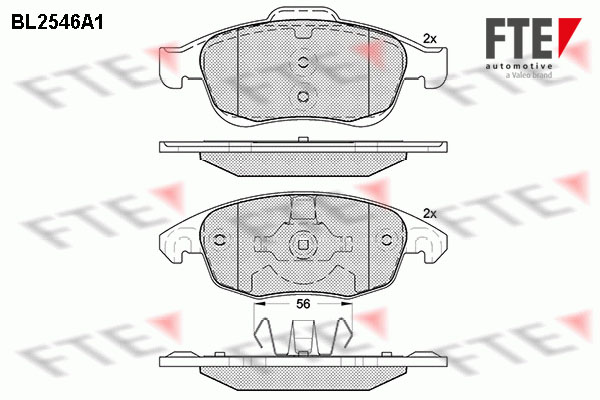 FTE 9010797 set placute...