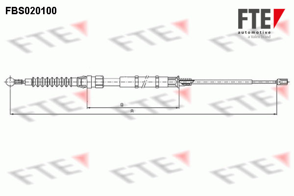 FTE 9250004 Ντίζα, φρένο...